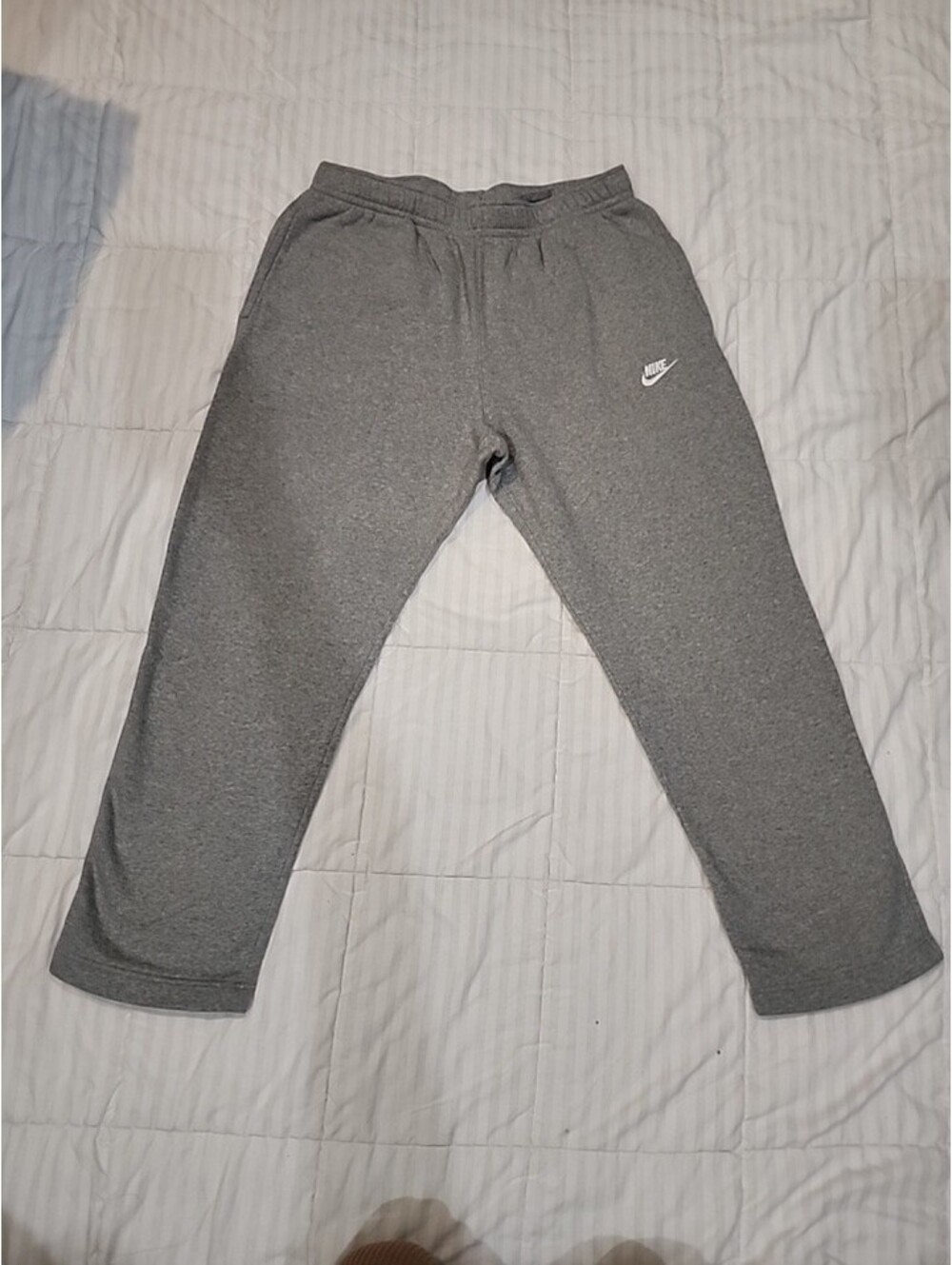 Nike Women’s Gray Fleece Jogger Pants XXL Drawstring Elastic Waist Logo Jordan